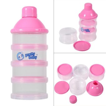 4 Layers Portable Infant Baby Milk Powder Formula Dispenser FeedingCase Box Container (Pink) - Intl June 2018 - 5 4 Layers Portable Infant Baby Milk Powder Formula Dispenser FeedingCase Box Container (Pink) - intl - 5