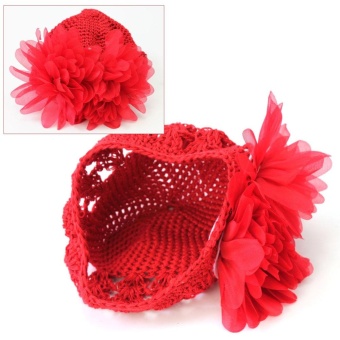 AC Hot Sale Sweet Cute Crochet Flower Beanie Hat Cap Newborn BabyToddlers Girls - Intl June 2018 - 3 AC Hot Sale Sweet Cute Crochet Flower Beanie Hat Cap Newborn BabyToddlers Girls - intl - 3