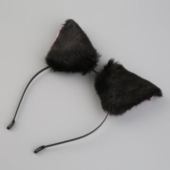 Allwin Cute Party Cats Fox Long Fur Ears Anime Neko Costume Hair Headband Cosplay Black And Pink May 2018 - 2 Allwin Cute Party Cats Fox Long Fur Ears Anime Neko Costume Hair Headband Cosplay Black and pink - 2