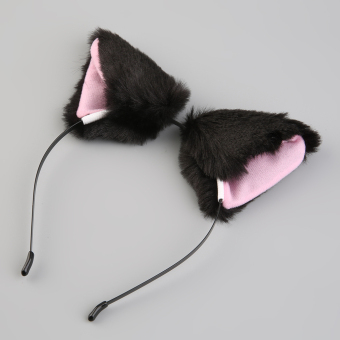 Allwin Cute Party Cats Fox Long Fur Ears Anime Neko Costume Hair Headband Cosplay Black And Pink May 2018 - 4 Allwin Cute Party Cats Fox Long Fur Ears Anime Neko Costume Hair Headband Cosplay Black and pink - 4