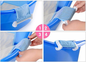 Baby Bathtub Net Seat Newborn Security Support Shower Child Bed (Blue) - Intl June 2018 - 4 Baby Bathtub Net Seat Newborn Security Support Shower Child Bed (Blue) - Intl - 4