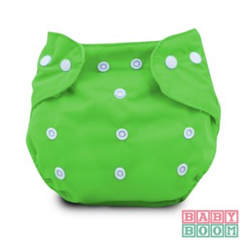 BABY BOOM Diaper Cloth Set Of 2 With 3pcs TERRY CLOTH Inserts (Green/Purple) June 2018 - 2 BABY BOOM Diaper Cloth Set of 2 with 3pcs TERRY CLOTH Inserts (Green/Purple) - 2
