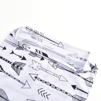 Baby Crib Bedding Baby Three-color Printing Gown + Headband White -intl June 2018 - 4 Baby Crib Bedding Baby Three-color Printing Gown + Headband White -intl - 4