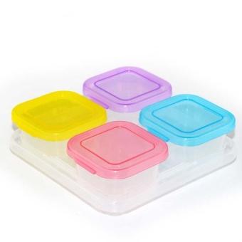 Baby Food Storage Container, Baby Food Freezer Tray With Lid,4x120ML BPA Free, Perfect For Homemade Baby Food, Vegetable &Fruit Purees And Milk - Intl June 2018 - 2 Baby Food Storage Container, Baby Food Freezer Tray with Lid,4x120ML BPA Free, Perfect For Homemade Baby Food, Vegetable &Fruit Purees and Milk - intl - 2
