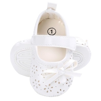 Baby Girl Flat Shoes PU Hollow Newborn Infant Girls AntiskidPrincess Shoes(White)-13CM - Intl June 2018 - 4 Baby Girl Flat Shoes PU Hollow Newborn Infant Girls AntiskidPrincess Shoes(White)-13CM - intl - 4