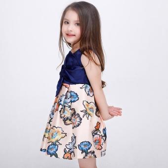Baby Girls Fashion Summer Floral Print Dresses Girls Dresses Festaflower Children Princess Dress June 2018 - 4 Baby girls fashion summer Floral print dresses girls dresses Festaflower children princess dress - 4