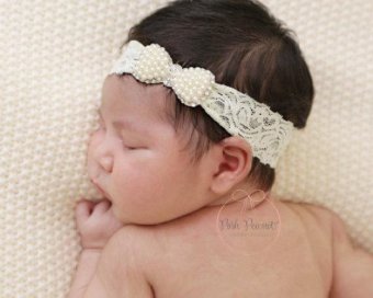 Baby Girls Lace Elastic Hair Band Hair Accessories Little PrincessHair Ornaments Rhinestones Decorations - White - Intl June 2018 - 3 Baby Girls Lace Elastic Hair Band Hair Accessories Little PrincessHair Ornaments Rhinestones Decorations - White - intl - 3
