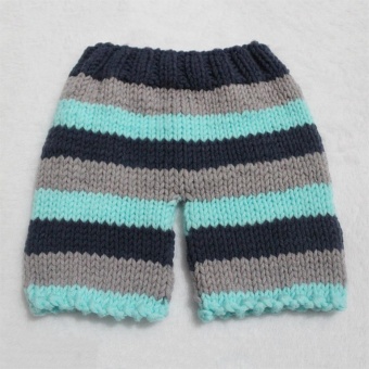 Baby Newborn Photography Props Handmade Knit Crochet Costume Striped Hat And Pants For 0 To 6 Months Girl Boy - Intl July 2018 - 4 Baby Newborn Photography Props Handmade Knit Crochet Costume Striped Hat And Pants For 0 to 6 Months Girl Boy - intl - 4