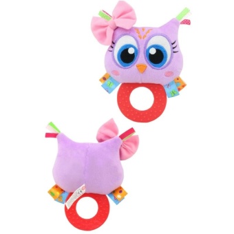 Baby Rattle Hand Bell Toys Plush Owl Elephant Monkey Lion RattleDolls Gifts For Infants Color:Purple - Intl June 2018 - 5 Baby Rattle Hand Bell Toys Plush Owl Elephant Monkey Lion RattleDolls Gifts for Infants Color:Purple - intl - 5