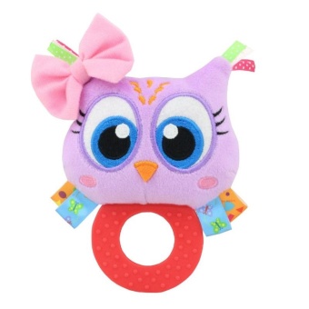 Baby Rattle Hand Bell Toys Plush Owl Elephant Monkey Lion RattleDolls Gifts For Infants Color:Purple - Intl June 2018 - 3 Baby Rattle Hand Bell Toys Plush Owl Elephant Monkey Lion RattleDolls Gifts for Infants Color:Purple - intl - 3