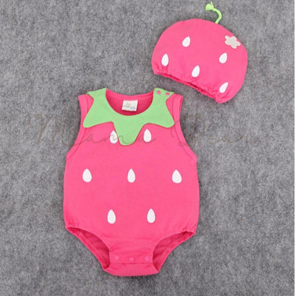 Baby Kid Girl Boy Halloween Watermelon Strawberry Fruit Party Costume Romper