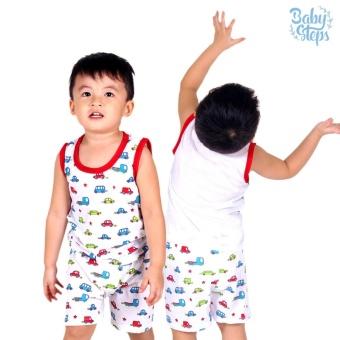 Baby Steps Basic Wear Cars Baby Boy Terno Clothing Sets (Red) June 2018 - 4 Baby Steps Basic Wear Cars Baby Boy Terno Clothing Sets (Red) - 4