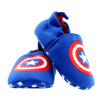 BABY STEPS Capt A Hero Baby Boy Cotton Shoes (Blue) June 2018 - 4 BABY STEPS Capt A Hero Baby Boy Cotton Shoes (Blue) - 4
