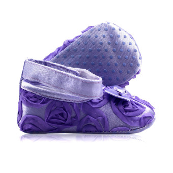 BABY STEPS Flossy Ribbon Baby Girl Shoes (Purple) April 2018 - 2 BABY STEPS Flossy Ribbon Baby Girl Shoes (Purple) - 2