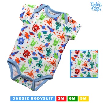 Baby Steps Onesie 3 Months Baby Boy Bodysuit One-Piece (Multicolor)Set Of 5 June 2018 - 4 Baby Steps Onesie 3 Months Baby Boy Bodysuit One-Piece (Multicolor)Set of 5 - 4