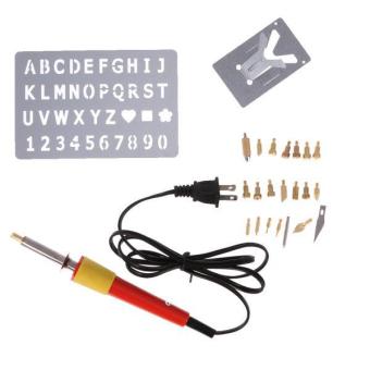 BolehDeals 24pcs 110V 30W Wood Burning Pen Soldering Set PyrographyKit Tool US Plug - Intl July 2018 - 2 BolehDeals 24pcs 110V 30W Wood Burning Pen Soldering Set PyrographyKit Tool US Plug - intl - 2