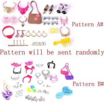 BUYINCOINS Set Of Fashion Jewelry Necklace Earring Bowknot CrownAccessory For Barbie Dolls A# B# Pattern Randomly June 2018 - 3 BUYINCOINS Set of Fashion Jewelry Necklace Earring Bowknot CrownAccessory For Barbie Dolls A# B# Pattern Randomly - 3