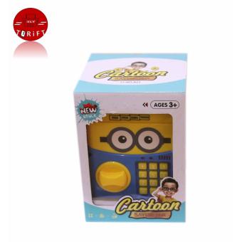 Cartoon Piggy Bank ATM Auto Scroll Password Electronic Money SavingBox Cute Minion Children Gift With Free Battery June 2018 - 3 Cartoon Piggy Bank ATM Auto Scroll Password Electronic Money SavingBox Cute Minion Children Gift with Free Battery - 3
