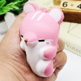 Cute Kawaii Soft Squishy Colorful Simulation Hamster Toy SlowRising For Children Adults Relieves Stress Anxiety Home DecorationSample Model Pink - Intl June 2018 - 3 Cute Kawaii Soft Squishy Colorful Simulation Hamster Toy SlowRising for Children Adults Relieves Stress Anxiety Home DecorationSample Model Pink - intl - 3