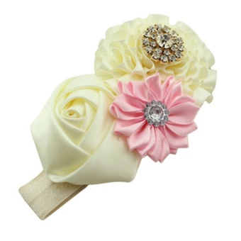 Cute Kids Baby Girls Rhinestone Headband Ribbon Rose Flower HairBand Headwear - Intl June 2018 - 2 Cute Kids Baby Girls Rhinestone Headband Ribbon Rose Flower HairBand Headwear - intl - 2