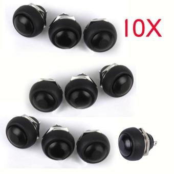 Durable 10pcs 12mm Waterproof Momentary ON/OFF Push Button MiniRound Switch - Intl June 2018 - 4 Durable 10pcs 12mm Waterproof momentary ON/OFF Push button MiniRound Switch - intl - 4