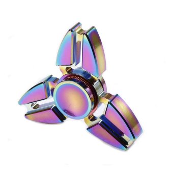 EDC Metal Rainbow Fidget Cube Hand Spinner Toys - Intl June 2018 - 2 EDC Metal Rainbow Fidget Cube Hand Spinner Toys - intl - 2