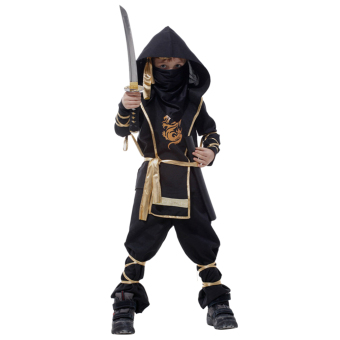 EOZY Classic Halloween Costumes Cosplay Costume Martial Arts Ninja Costumes For Kids Fancy Party Decoration -XL (Black) - Intl April 2018 - 4 EOZY Classic Halloween Costumes Cosplay Costume Martial Arts Ninja Costumes For Kids Fancy Party Decoration -XL (Black) - Intl - 4