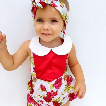 Floral Toddler Baby Girls Rose Shorts Pants Headband Summer OutfitsClothes 0-3Y (12-18 Months) - Intl June 2018 - 3 Floral Toddler Baby Girls Rose Shorts Pants Headband Summer OutfitsClothes 0-3Y (12-18 months) - intl - 3