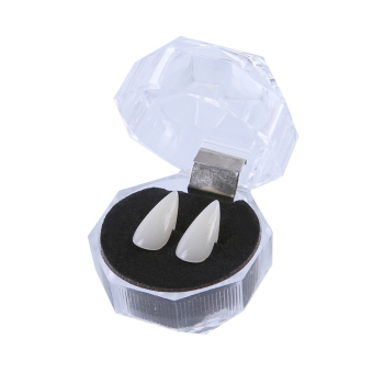 HengSong Vampire Denture Teeth 17mm Fangs Party Halloween Costume White - Intl June 2018 - 3 HengSong Vampire Denture Teeth 17mm Fangs Party Halloween Costume White - Intl - 3