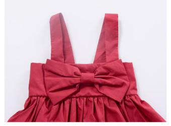 Infant Toddlers Baby Girls Summer Bowknot Slip Dress Cotton Clothes - Intl June 2018 - 5 Infant Toddlers Baby Girls Summer Bowknot Slip Dress Cotton Clothes - intl - 5