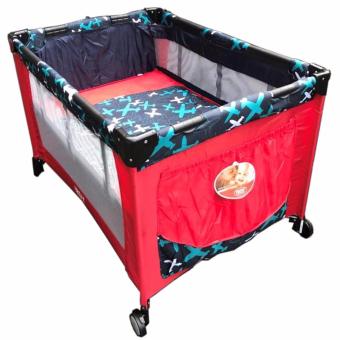 IRDY P508 Baby Crib Playpen W/ Mosquito Net (Red) June 2018 - 2 IRDY P508 Baby Crib Playpen w/ Mosquito Net (Red) - 2
