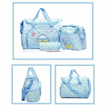J&J 4-in-1 MUMMY Multi-Functional Baby Diaper Nappy Bag - LightBlue With Folding Newborn Baby Bed With Pillow Mat Net (Pink) April 2018 - 2 J&J 4-in-1 MUMMY Multi-Functional Baby Diaper Nappy Bag - LightBlue with Folding Newborn Baby Bed with Pillow Mat Net (Pink) - 2
