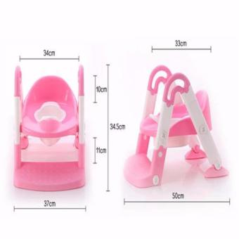 J&J Baby Potty Training Toilet Chair Seat Step Ladder Trainer Toddler - Pink April 2018 - 4 J&J Baby Potty Training Toilet Chair Seat Step Ladder Trainer Toddler - Pink - 4
