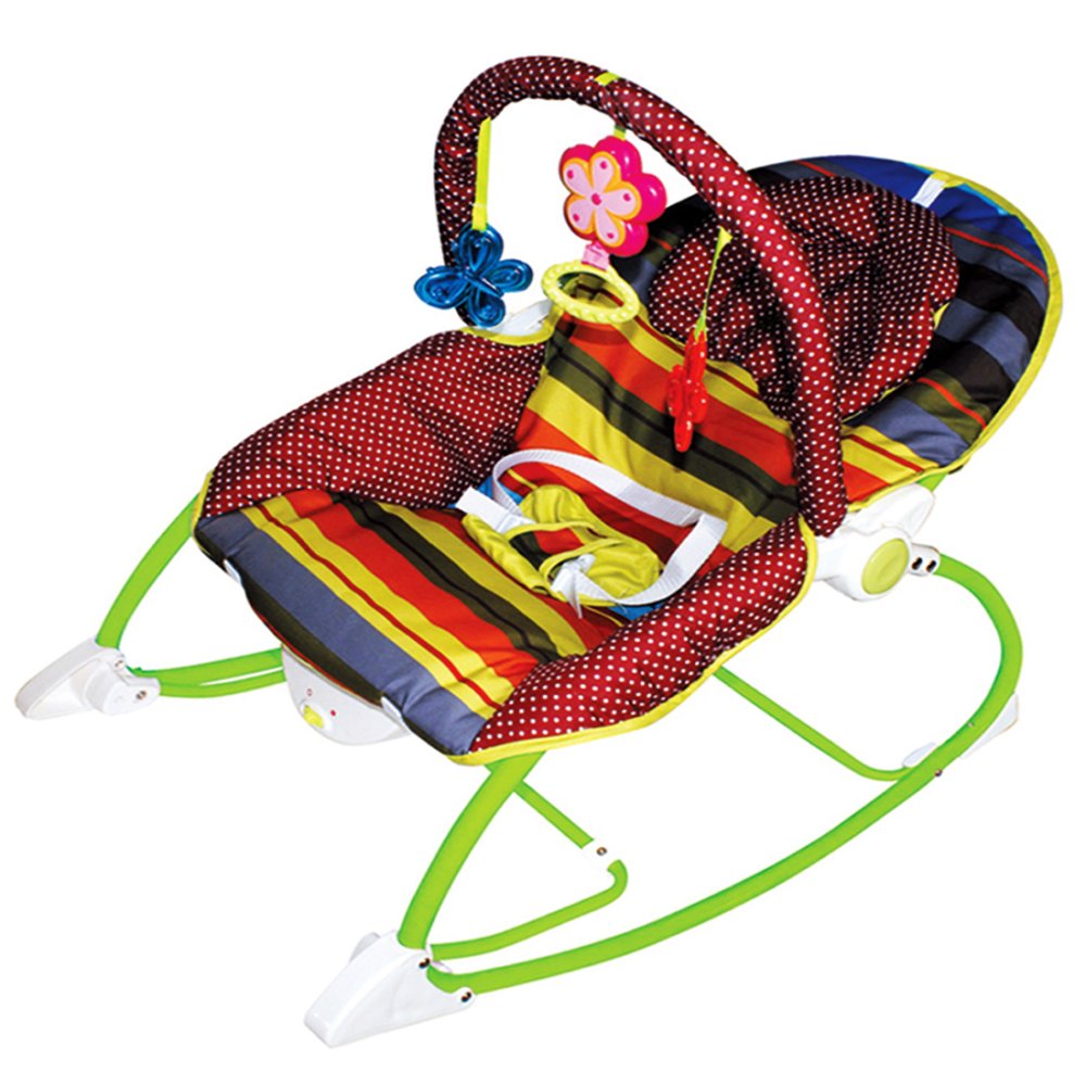 Uni Baby Rocker Chair With Music Vibration For Infants To Keimav Uni Baby Rocker Chair With Music Vibration For Infants To Toddlers Stripes Dots Philippines