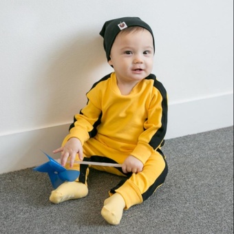 Kids Bruce Lee Pure Cotton Jumpsuit Longsleeve Baby Bodysuit - Intl June 2018 - 4 Kids Bruce Lee Pure Cotton Jumpsuit Longsleeve Baby Bodysuit - intl - 4