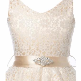 Kids Girls Lace Sleeveless Elegant Princess Birthday Party Dress -intl June 2018 - 5 Kids Girls Lace Sleeveless Elegant Princess Birthday Party Dress -intl - 5