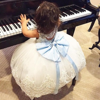 Kids Sleeveless Summer Princess Baby Girls Clothes Infant Party Dress Birthday Frock Newborn Toddler Girl Gown Bowknot Lace - Intl June 2018 - 3 kids Sleeveless Summer Princess Baby Girls Clothes Infant Party Dress Birthday Frock Newborn Toddler Girl Gown Bowknot Lace - intl - 3