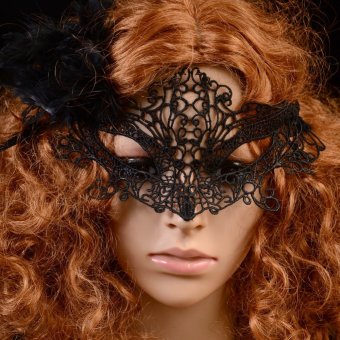 Lace Party Costume Eye Masks Women Eyewear Masquerad For Halloween- INTL June 2018 - 2 Lace Party Costume Eye Masks Women Eyewear Masquerad for Halloween- INTL - 2