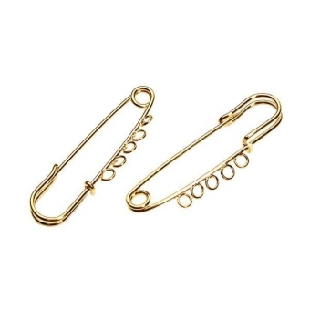 MagiDeal 10 Pieces Metal Safety Pins Gold Tone 60mm - Intl April 2018 - 2 MagiDeal 10 Pieces Metal Safety Pins Gold Tone 60mm - intl - 2