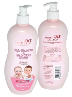 Maxi 99 Hair Shampoo & Body Wash For Baby 500ml June 2018 - 3 Maxi 99 Hair Shampoo & Body Wash for Baby 500ml - 3