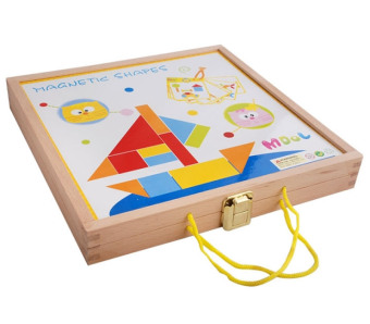 magnetic wooden building blocks