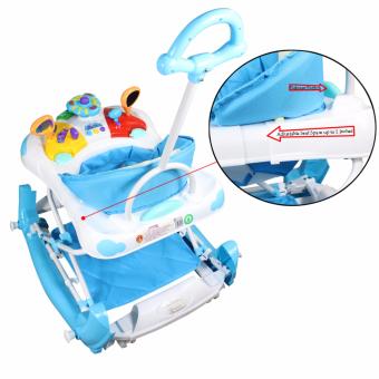 Mini Car Look Design Light Music Baby Walker With Handle Rocker213BR (Light Blue) June 2018 - 4 Mini Car Look Design Light Music Baby Walker with Handle Rocker213BR (Light Blue) - 4