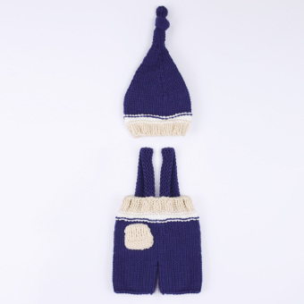 Newborn Bagby Knit Photography Prop Bue May 2018 - 2 Newborn Bagby Knit Photography Prop Bue - 2