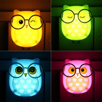 Portable LED Nightlight Auto Control Sensor Lamp Kids Bedroom WallLight Green - Intl June 2018 - 3 Portable LED Nightlight Auto Control Sensor Lamp Kids Bedroom WallLight Green - intl - 3