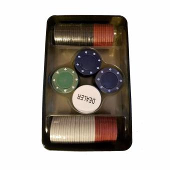 Professional Poker Chips Ctn # 12 (100 Pcs. Chips) In Tin Case June 2018 - 2 Professional Poker Chips Ctn # 12 (100 Pcs. Chips) in Tin Case - 2