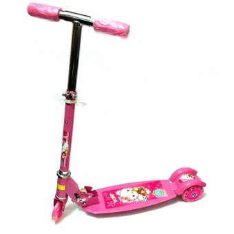 Ride On Push Scooter For Kids With Laser Wheel Pink Ride On Push Scooter For Kids With Laser Wheel Pink
