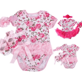 Rose Flower Newborn Baby Girls Romper Tutu Dress Jumpsuit Outfits Clothes - Intl June 2018 - 3 Rose Flower Newborn Baby Girls Romper Tutu Dress Jumpsuit Outfits Clothes - intl - 3