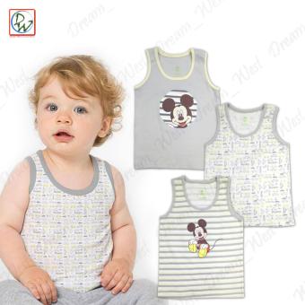 Sando & Short Set Of 6 Baby Mickey By Disney Baby 9-12 MonthsOld (Grey/Yellow) June 2018 - 2 Sando & Short Set of 6 Baby Mickey by Disney Baby 9-12 MonthsOld (Grey/Yellow) - 2