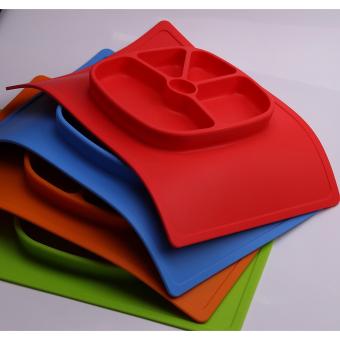 Silicone Placemat Plate Big Rectangular (GREEN) June 2018 - 4 Silicone Placemat Plate Big Rectangular (GREEN) - 4