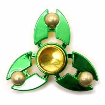 Solid Brass Fidget Spinner (Green) June 2018 - 2 Solid Brass Fidget Spinner (Green) - 2